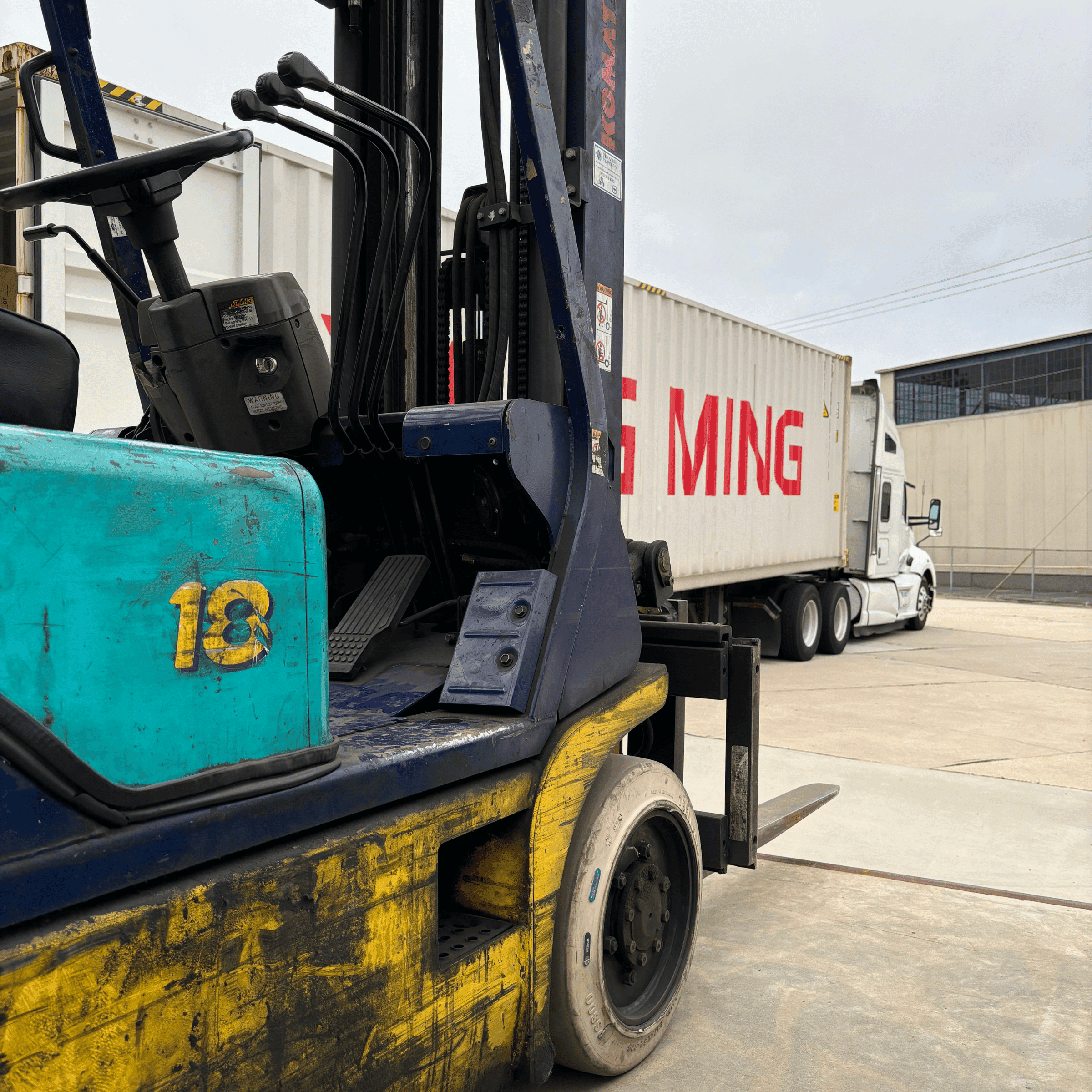 Forklift Shipping Container