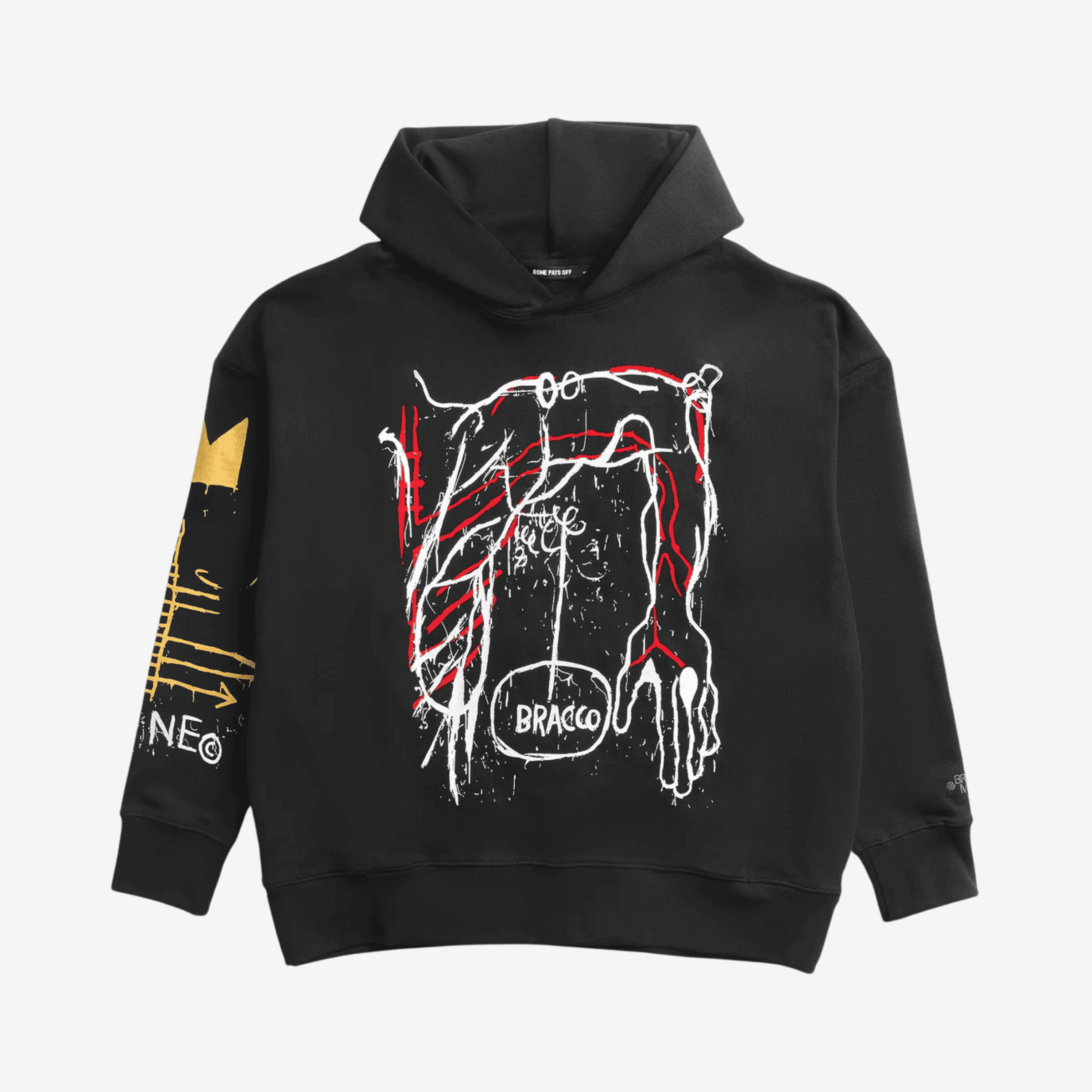 Back of the Neck Hoodie by Jean-Michel Basquiat Back of the Neck Hoodie by Jean-Michel Basquiat