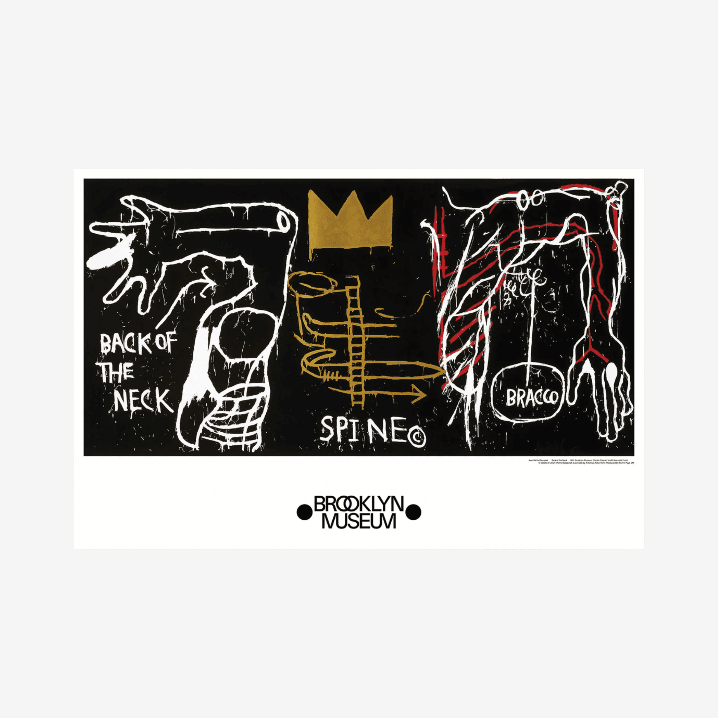 Back of the Neck Poster by Jean-Michel Basquiat Back of the Neck Poster by Jean-Michel Basquiat